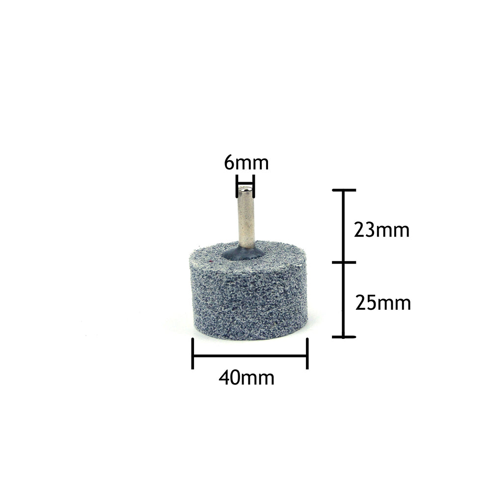 40mm x 6mm Shank Mounted Cylinder Points Fibre Grinding Wheels