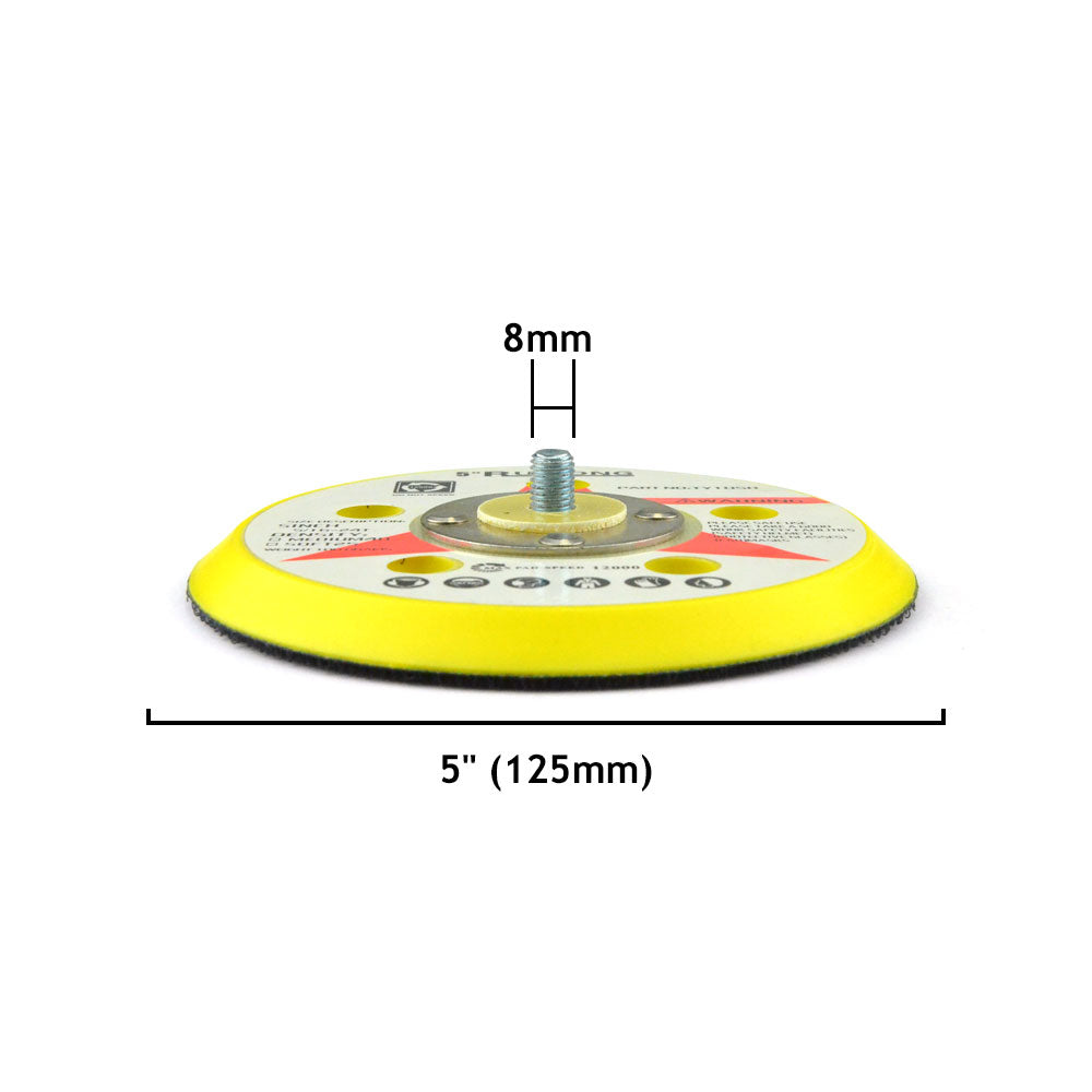 5" (125mm) x 5/16-24 Male 5 Holes Back-up Sanding Pads