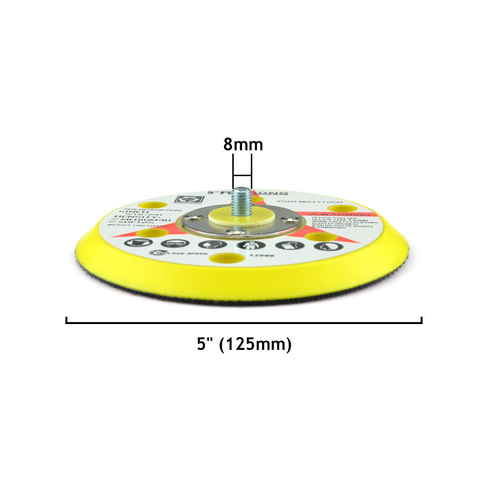 5" (125mm) x 5/16-24 Male 6 Holes Back-up Sanding Pads
