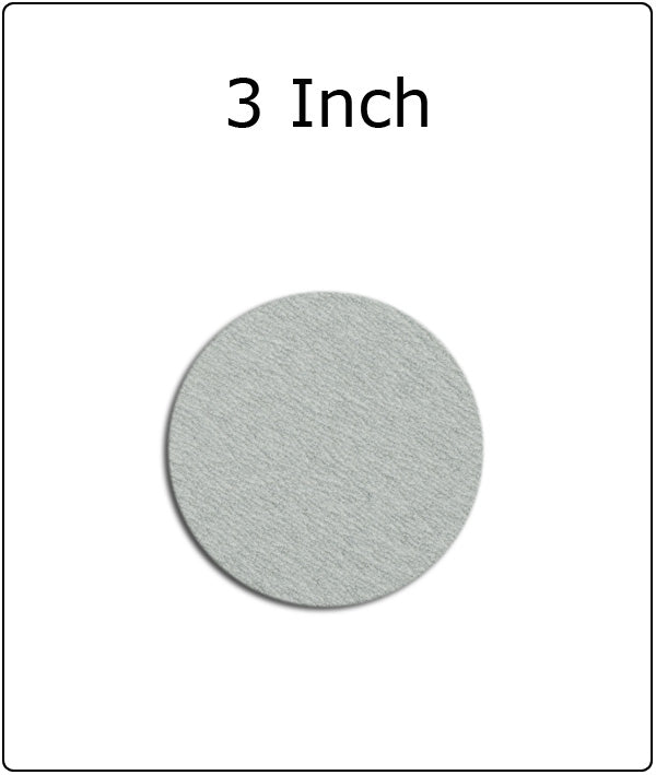 3 Inch White Dry Hook & Loop Sanding Discs