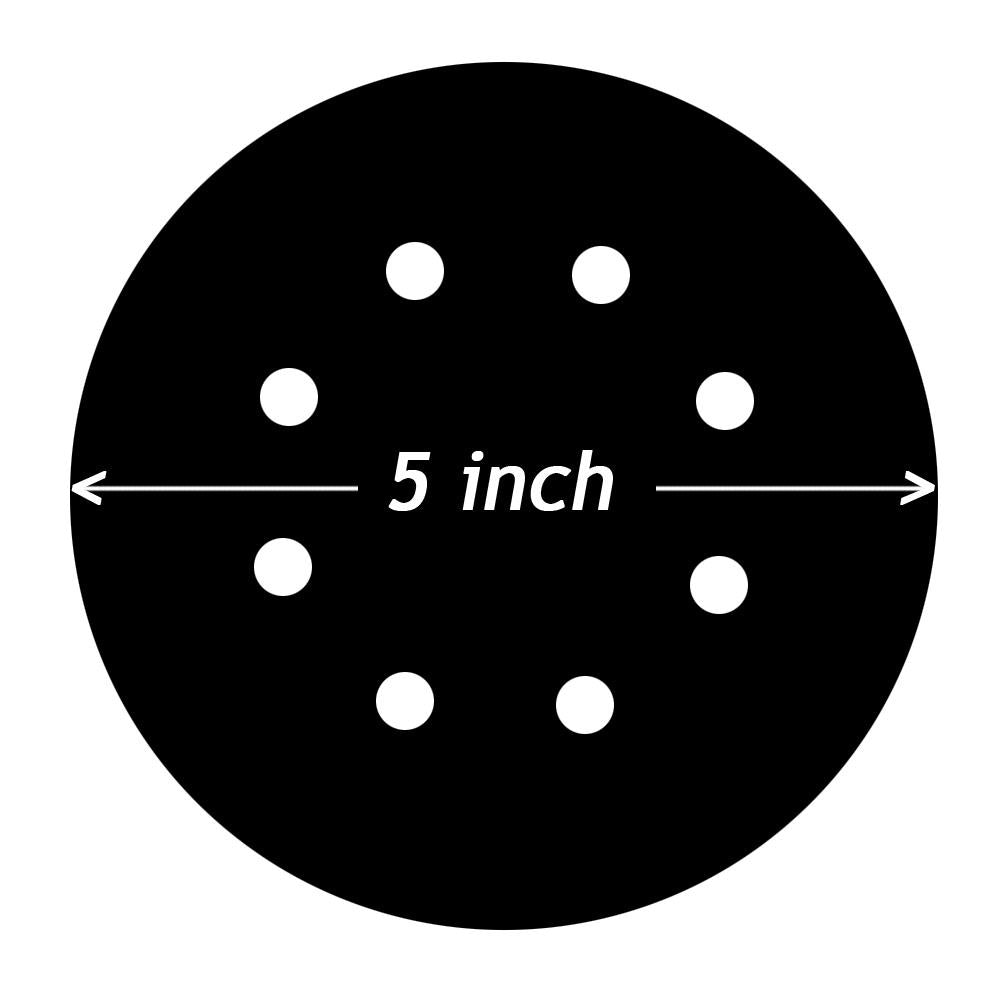 5 Inch 8-Hole Hook & Loop Sanding Discs