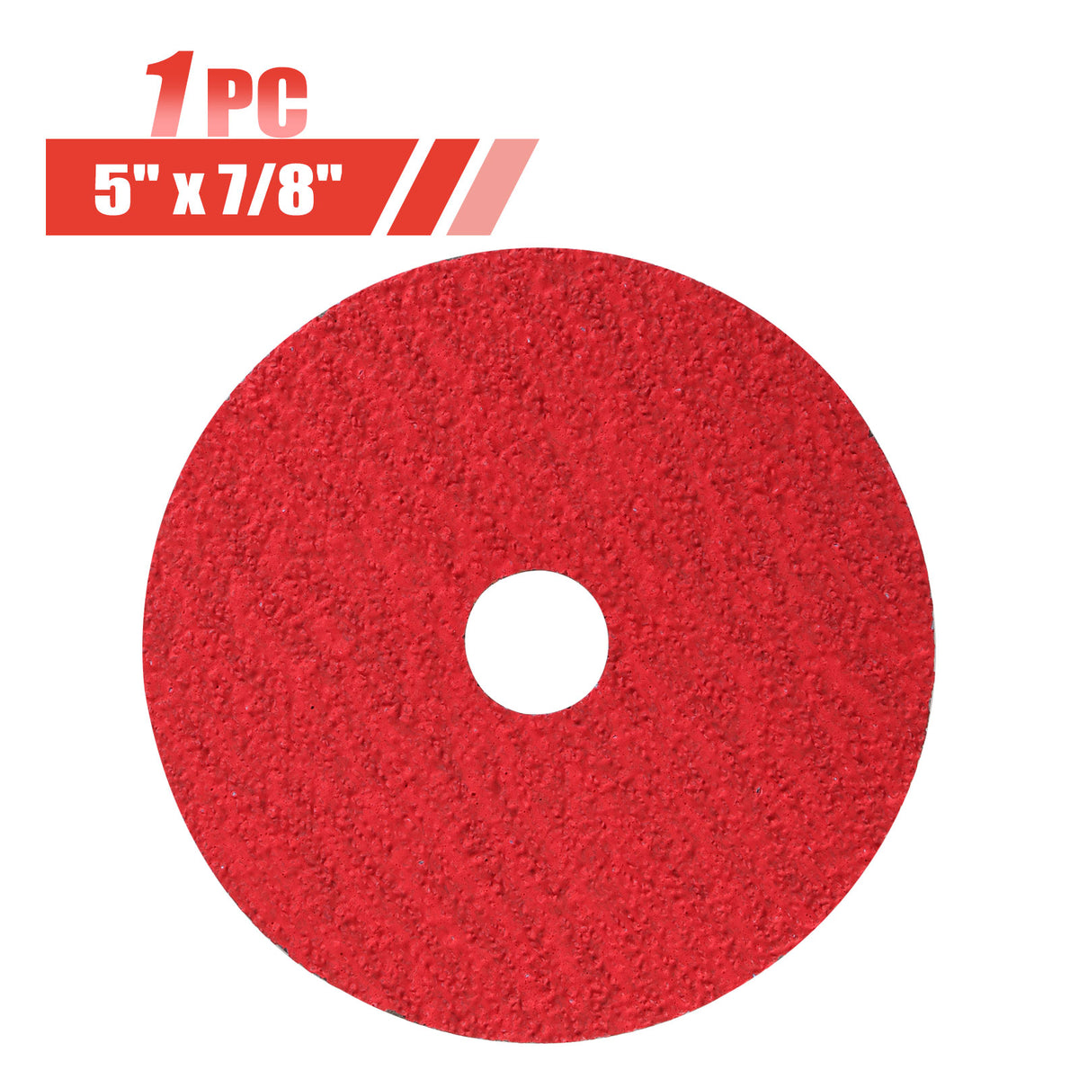 5" x 7/8" Ceramic Resin Fiber Sanding Discs