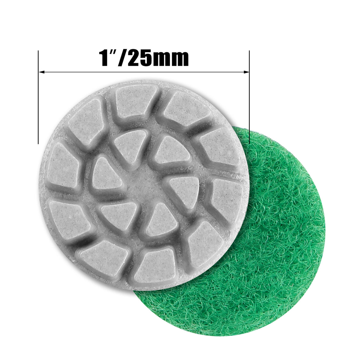 1" (25mm) Diamond Wet/Dry Hook & Loop Polishing Discs - 1 pc