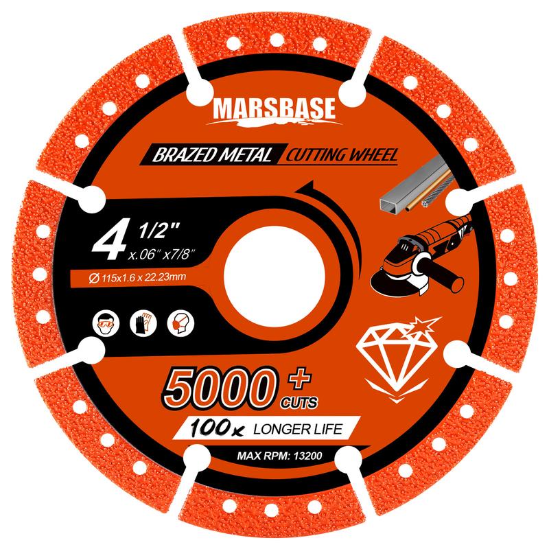 4-1/2" Diamond Cutting Wheels + Adapters — Single Item Free Shipping
