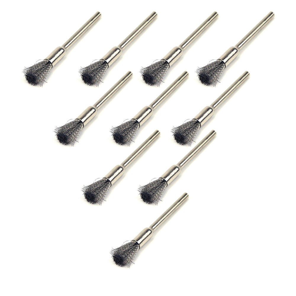 5mm x 3mm Mounted Shank Stainless Steel Wire End Brushes