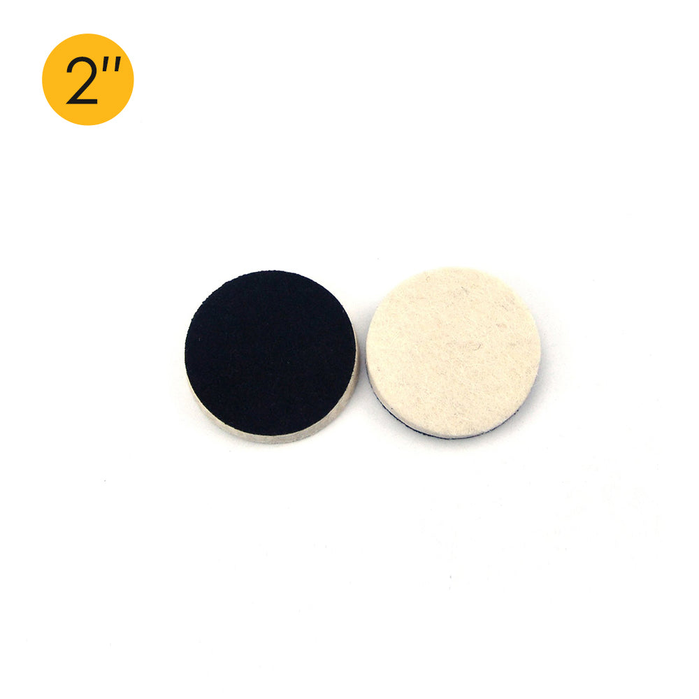 2" (50mm) Velcro Polishing Woolen Felt Discs