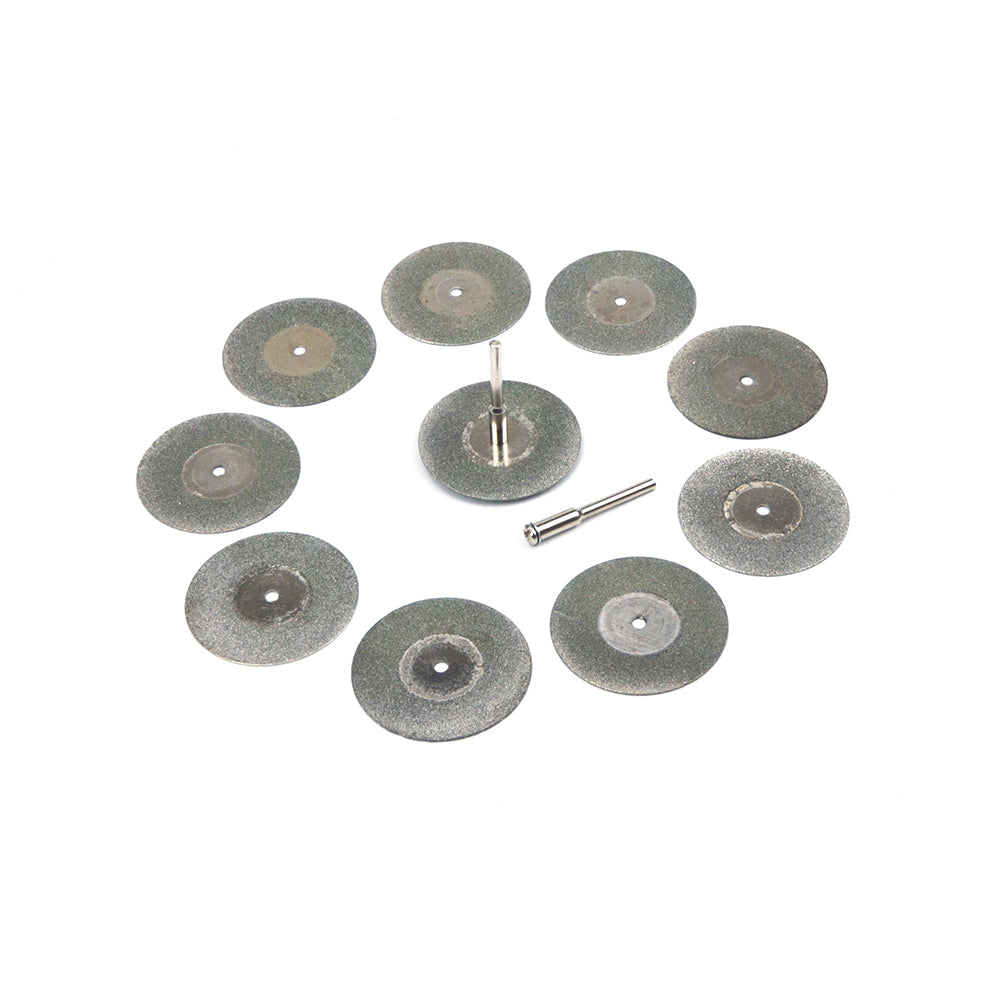 40mm Mini Carborundum Cutting Discs 3mm Shank Cutting Wheels, 12pcs Set