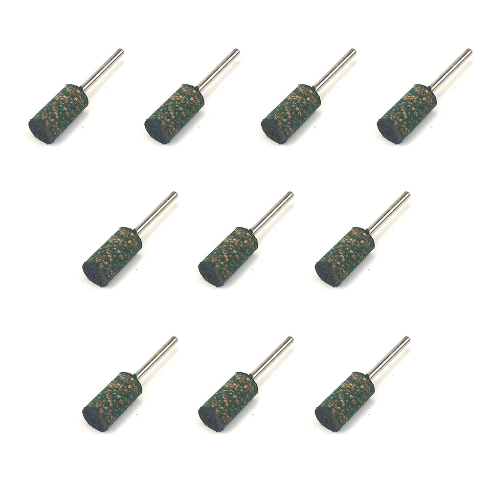 10mm x 3mm Mounted Shank Sesame Rubber Polishing Points Buffing Heads, Cylindrical