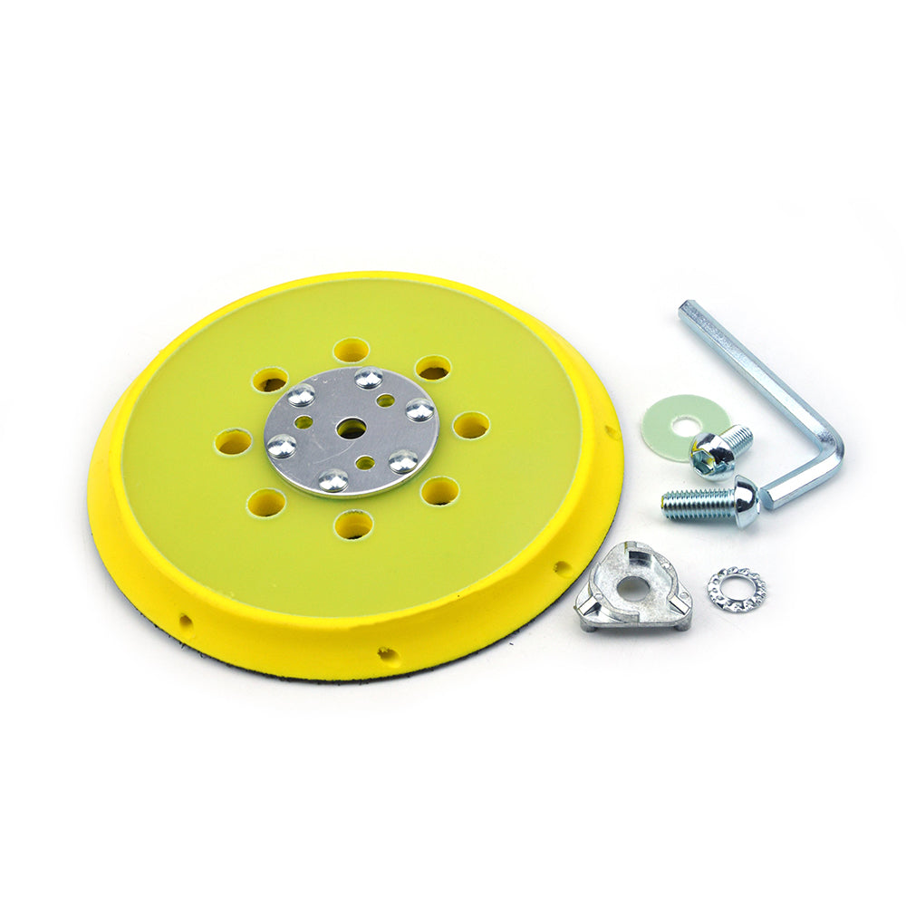 6" (150mm) Multi-Hole All in One Dust-free M8 and 5/16-24" Thread Back-up Sanding Pad