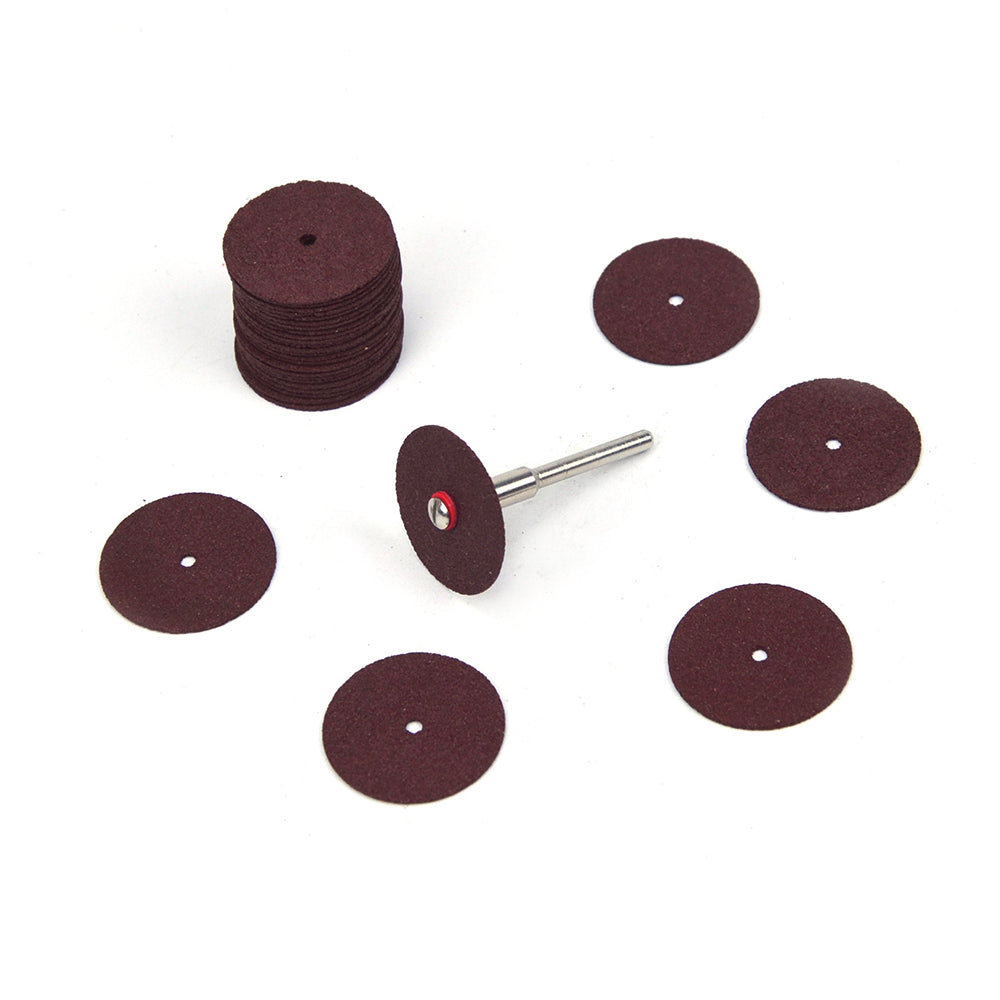 24mm Reinforced Resin Cut Off Wheels Abrasive Cutting Tool Disc with Mandrel, 37pcs Set