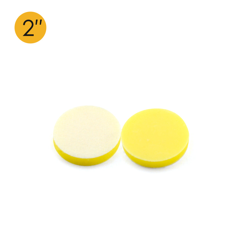 2" (50mm) Soft Sponge Yellow Flat Hook & Loop Surface Protection Interface Buffer Backing Pad