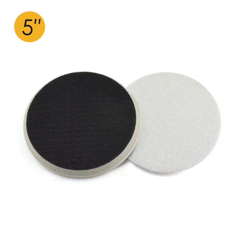 5" (125mm) Chamfering High Density Hard Hook & Loop Surface Protection Interface Buffer Pad