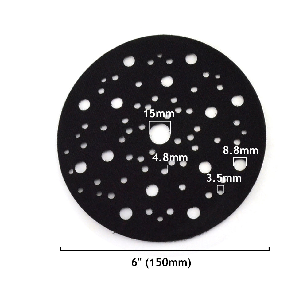 6" (150mm) 70-Hole Ultra-thin Surface Protection Interface Buffer Backing Pads