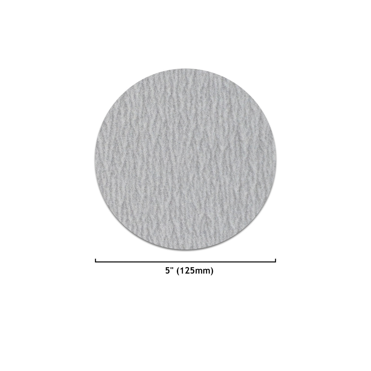 5" (125mm) White Dry Hook & Loop Sanding Discs (60-1000 Grit), 1 Disc