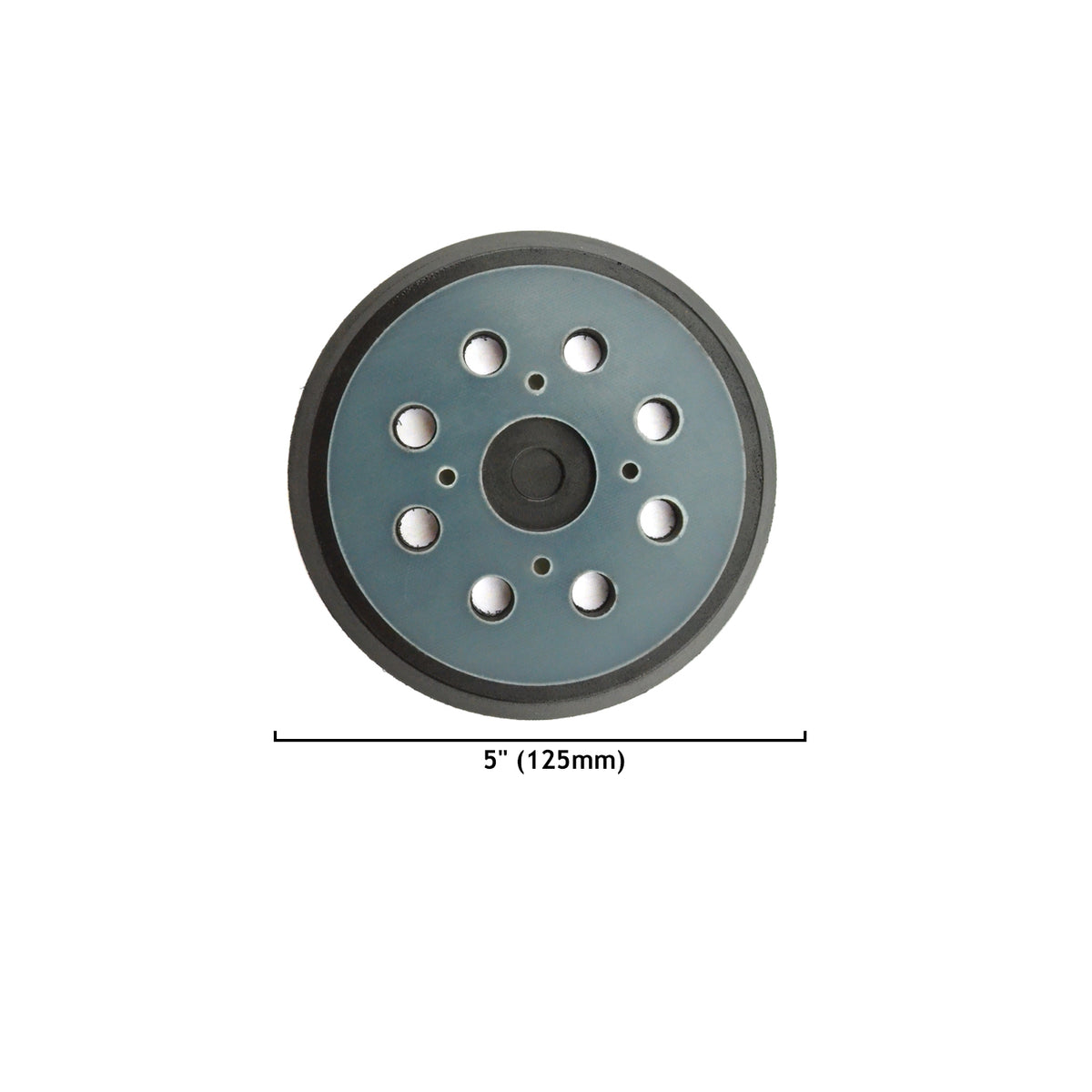 5" (125mm) 8-Hole 4 Nails Black Back-up Sanding Pads