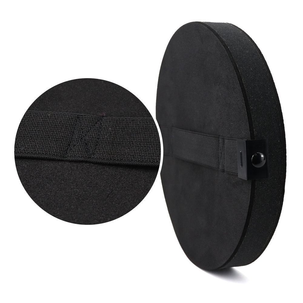 8" Screen Cloth Disc Hand Pad Hand Sanding Pad, 1" Thick, Black