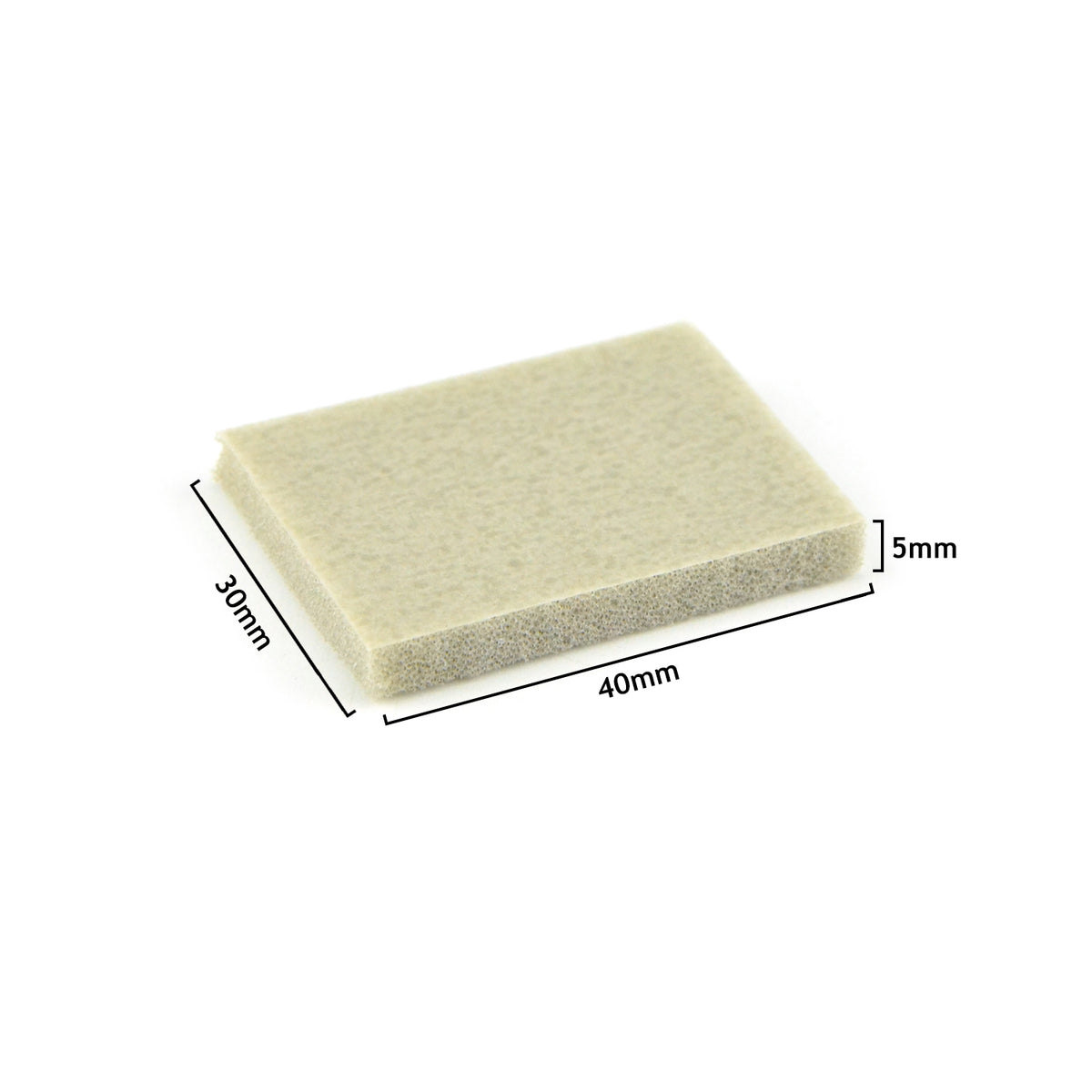 1.2 x 1.6" (30 x 40mm) Hook&Loop Sponge-Backed Wet/Dry Sanding Sheets (400-3000 Grit), 1 PC