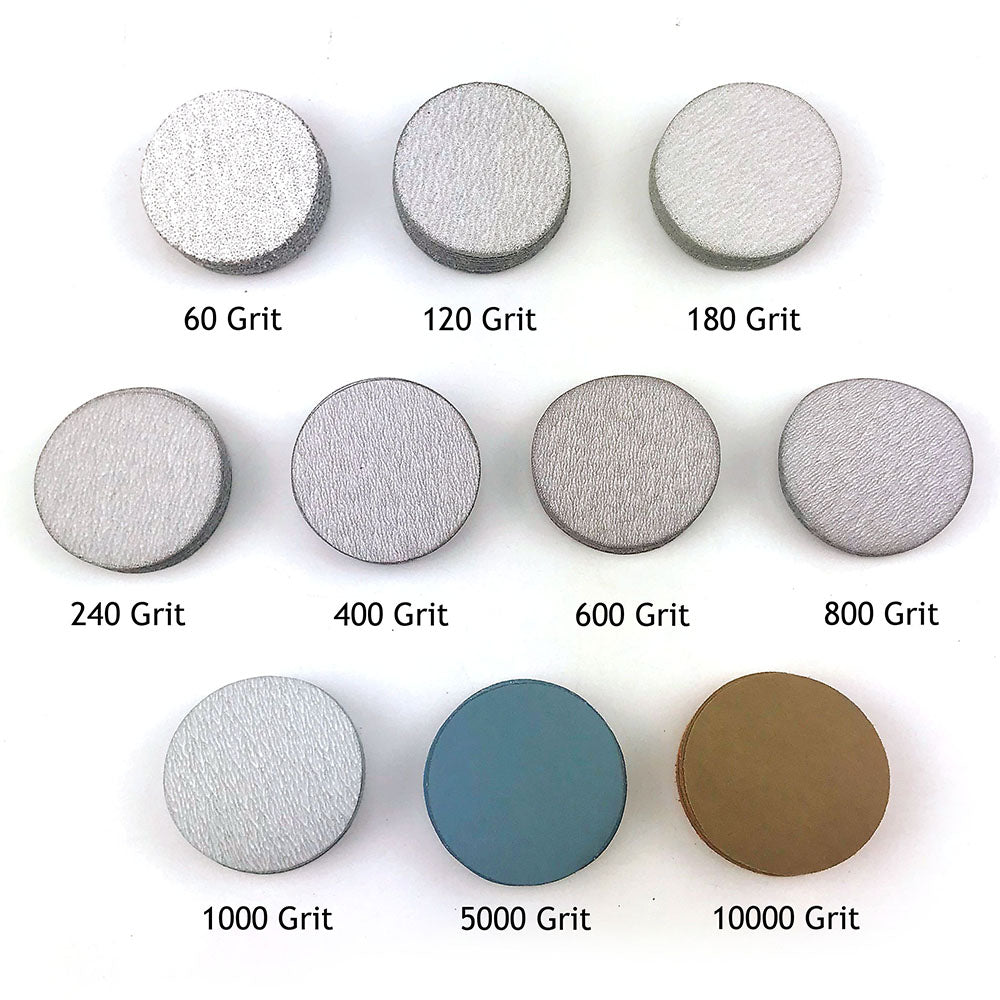 2" (50mm) Assorted Grits Sanding Discs with 6mm Shank Backing Pad + Foam Buffer Pad, 100 Discs