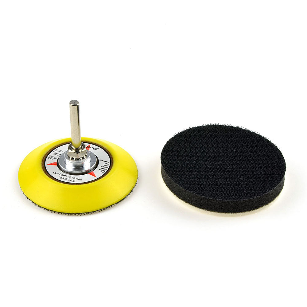 3" (75mm) Assorted Grits Sanding Discs with 6mm Shank Backing Pad + Foam Buffer Pad, 100 Discs