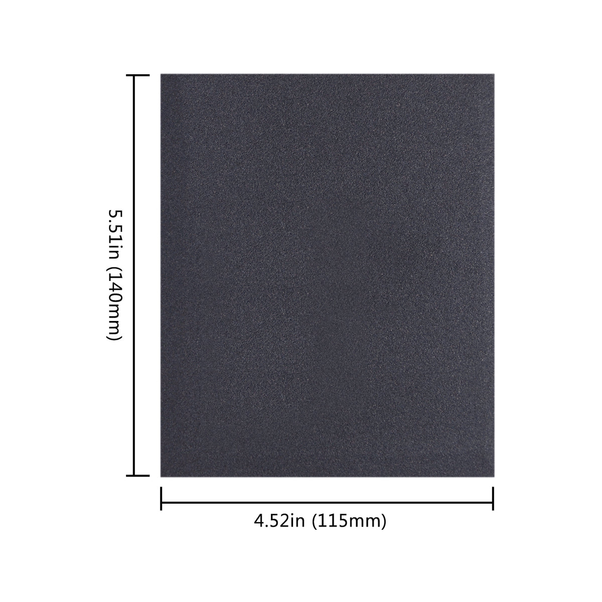 5.5 x 4.5" (140 x 115mm) Hook & Loop or Clip on Sander Pads，Silicon Carbide Wet/Dry Sanding Sheet (80-320 Grit), 1 PC