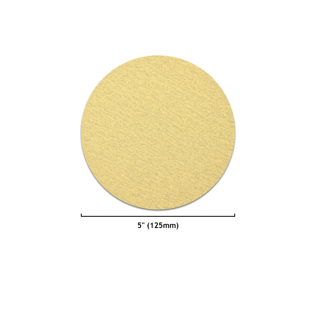 5" (125mm) Yellow Hook&Loop Sanding Discs for Dry Sanding (60-1000 Grit), 1 Disc