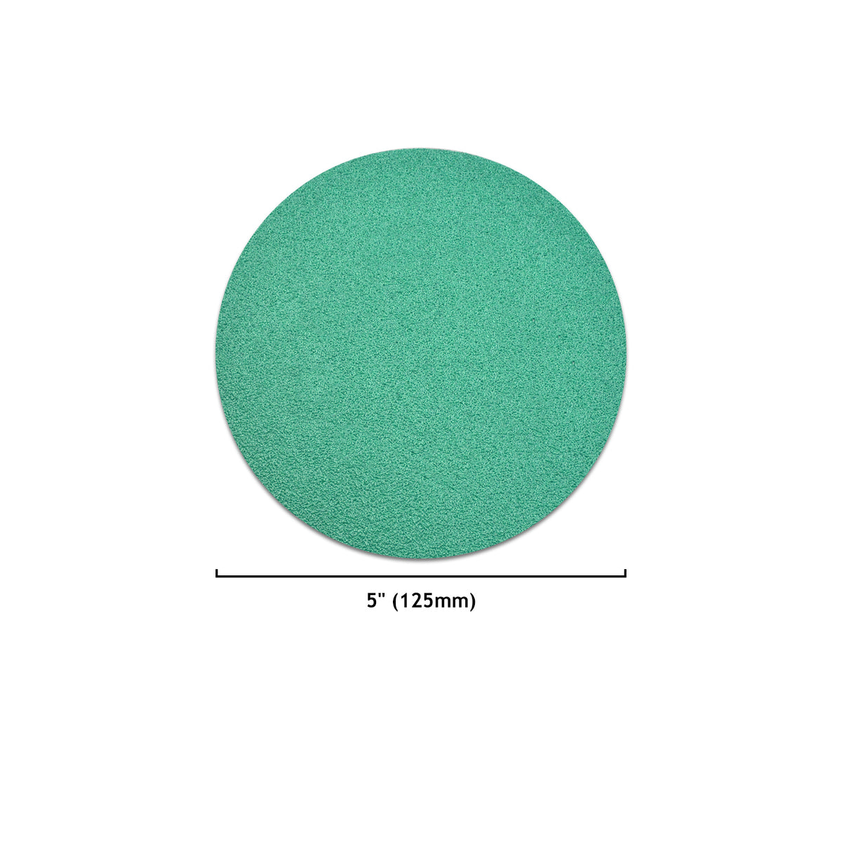 5" (125mm) Hook & Loop Wet/Dry Polyester Film Green Sanding Discs (60-2000 Grit), 1 Disc