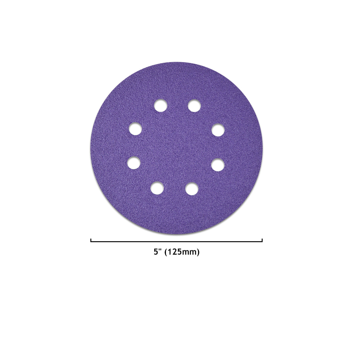 5 Inch 8 Holes Hook and Loop Purple Sanding Discs