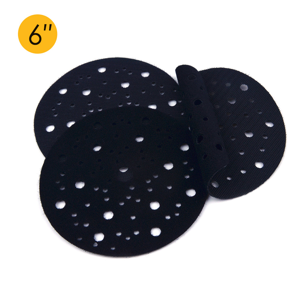 6" (150mm) 53-Hole Ultra-thin Surface Protection Interface Buffer Backing Pads