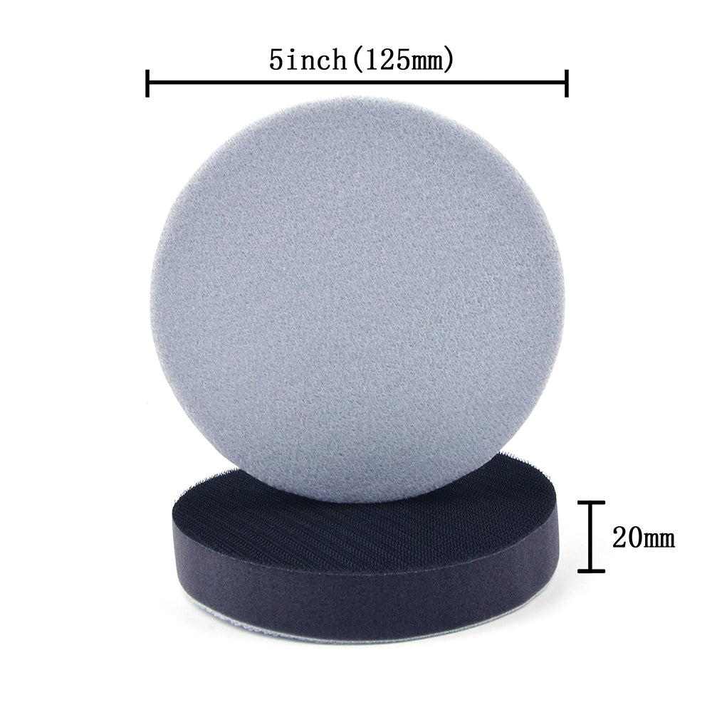 5" (125mm) 20mm Thick Soft Sponge Hook & Loop Surface Protection Interface Buffer Pad