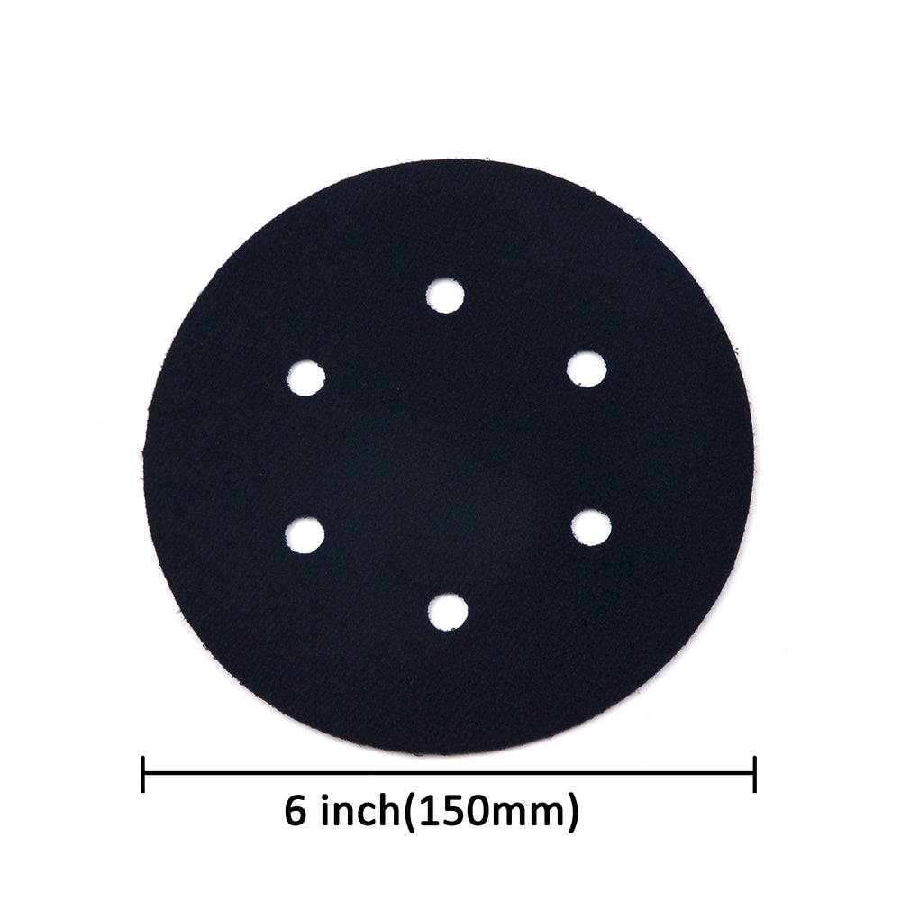 6" (150mm) 6-Hole Ultra-thin Surface Protection Interface Buffer Backing Pads