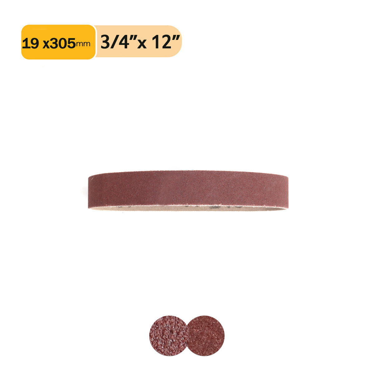 3/4" x 12" (19x305mm) Aluminum Oxide A/O Sanding Belts , 1 PC